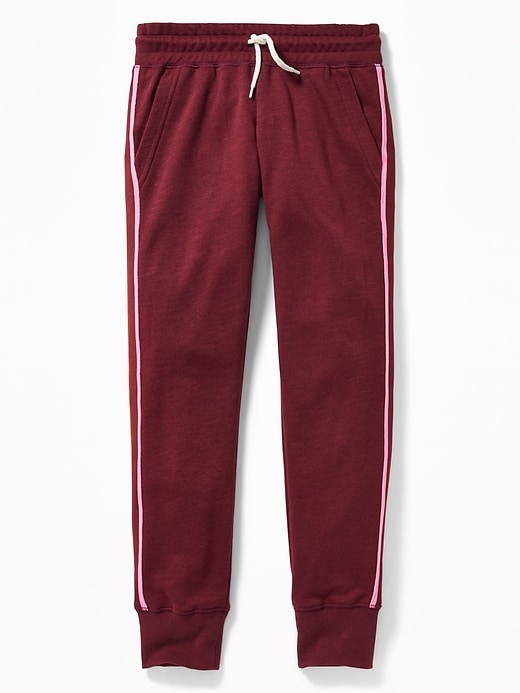 View large product image 1 of 1. Retro Tipped-Stripe Joggers for Girls