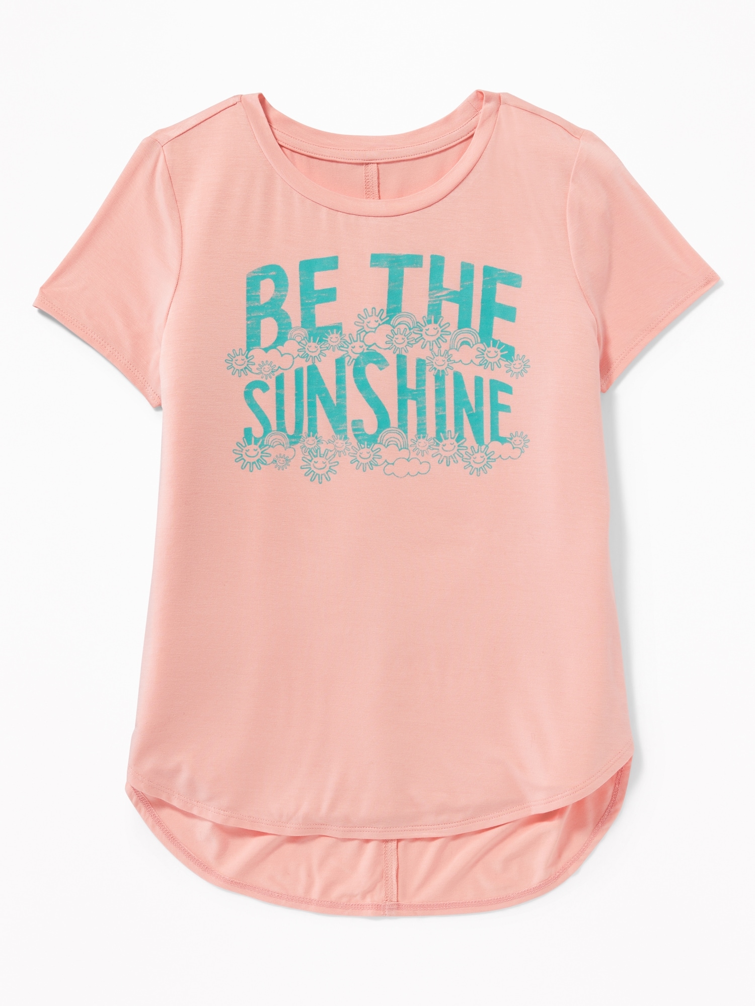 Graphic Tulip-Hem Tunic Tee for Girls | Old Navy