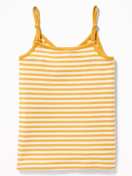 View large product image 2 of 3. Striped V-Neck Faux-Wrap Tank for Girls