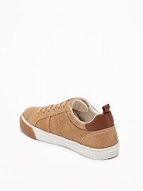 View large product image 3 of 3. Perforated Faux-Suede Sneakers For Boys