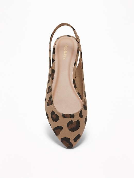 Image number 3 showing, Leopard-Print Slingback Flats for Women