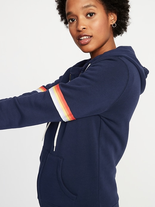 Image number 4 showing, Relaxed Zip Hoodie for Women