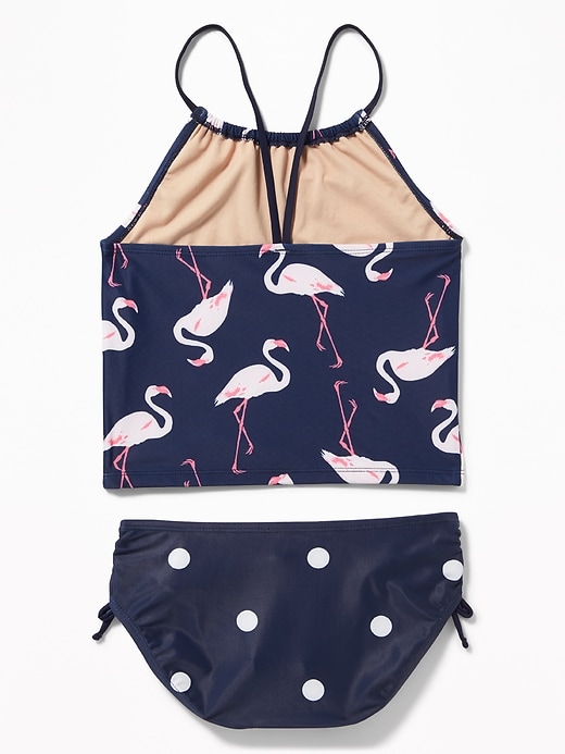 View large product image 2 of 2. Ruched Tankini Swim Set for Girls