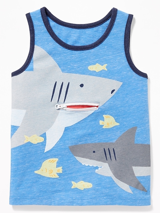 View large product image 1 of 3. Embellished Graphic Tank for Toddler Boys