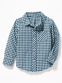 View large product image 4 of 4. Built-In Flex Patterned Shirt for Toddler Boys