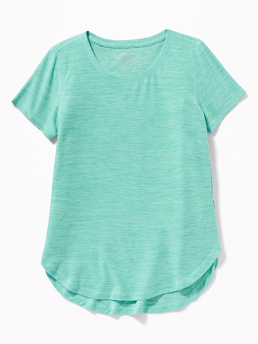 View large product image 1 of 3. Ultra-Soft Breathe ON Built-In Flex Tulip-Hem Tee for Girls