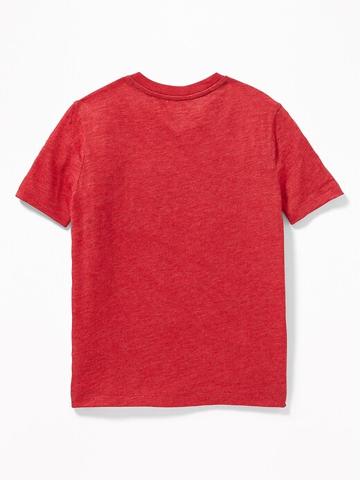 View large product image 2 of 3. Color-Blocked Chest-Stripe Pocket Tee For Boys