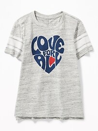 View large product image 3 of 3. Football-Style Graphic Tunic for Girls