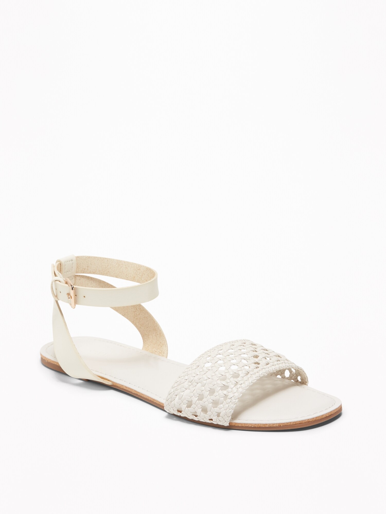 Faux-Leather Ankle-Strap Sandals for Women | Old Navy