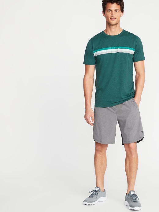 Image number 3 showing, Go-Dry Cool Eco Multi-Color Chest-Stripe Tee