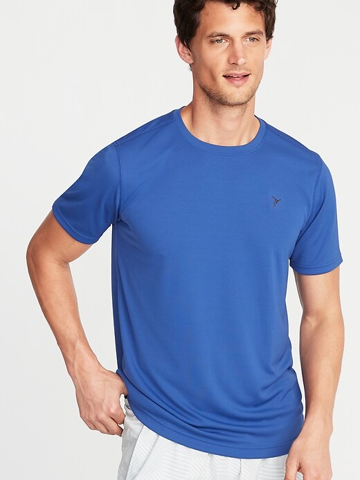 View large product image 1 of 1. Go-Dry Mesh Performance Tee