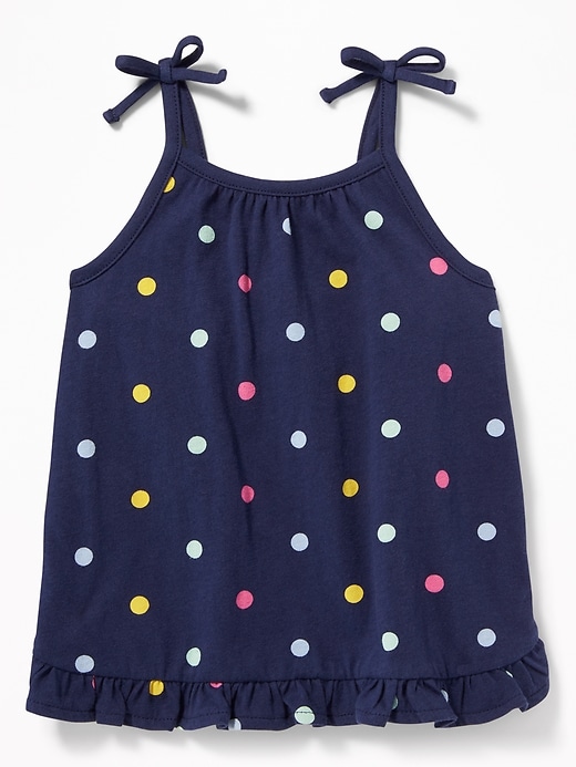 View large product image 1 of 2. Ruffle-Hem Jersey Tank for Toddler Girls