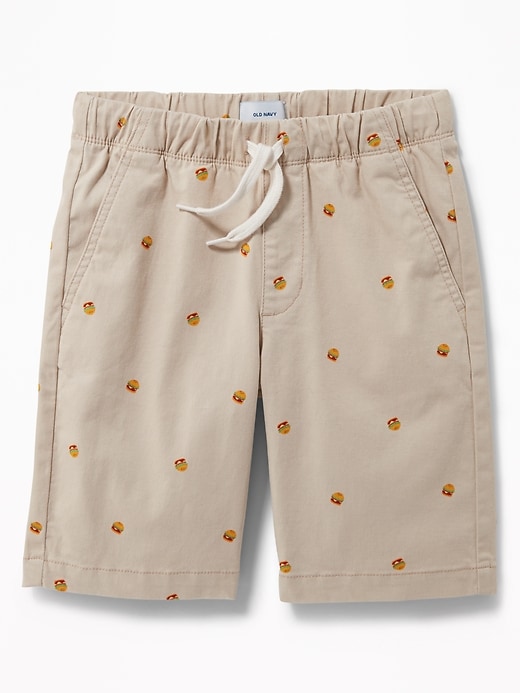 View large product image 1 of 3. Straight Built-In Flex Twill Jogger Shorts for Boys