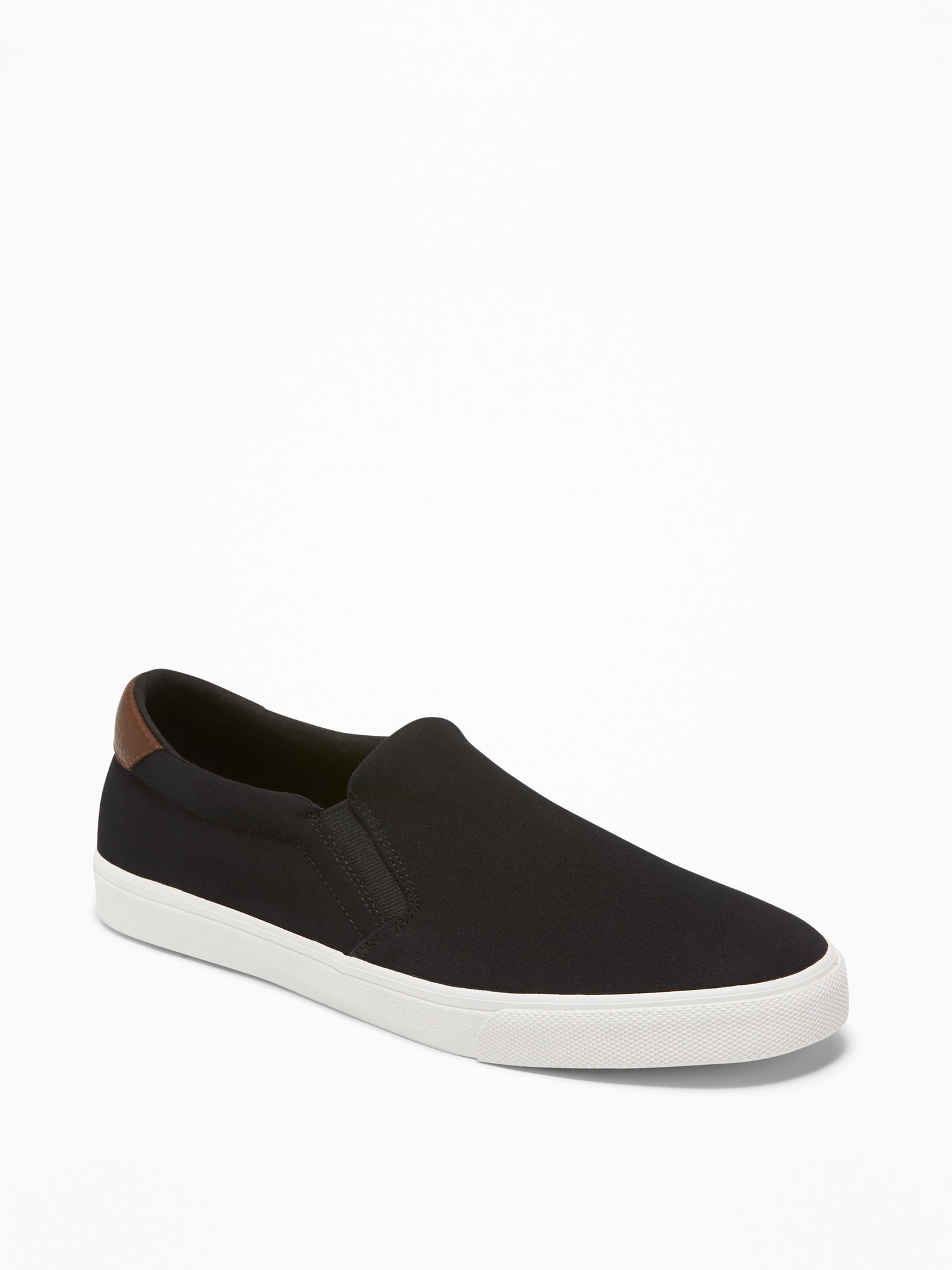 Mixed-Fabric Slip-Ons for Men Old Navy