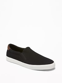 old navy black slip on shoes