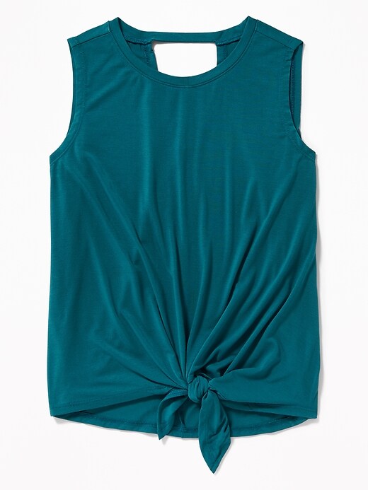 View large product image 1 of 1. Sleeveless Tie-Front Top for Girls