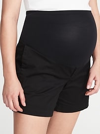 View large product image 3 of 3. Maternity Full Panel Everyday Shorts - 5-inch inseam