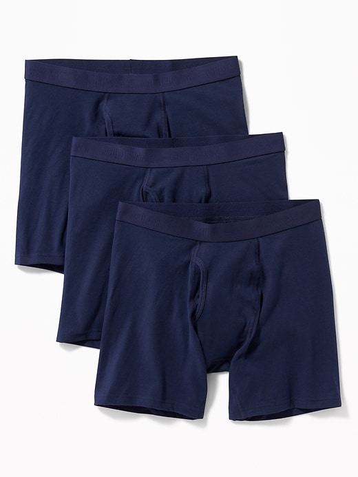 View large product image 1 of 2. Soft-Washed Boxer Briefs 3-Pack -- 6.25-inch inseam