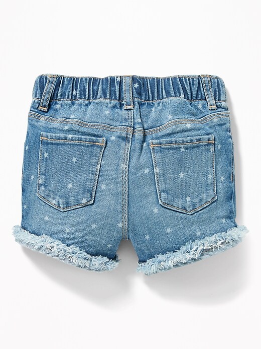 View large product image 2 of 3. Cuffed Denim Cutoffs for Toddler Girls
