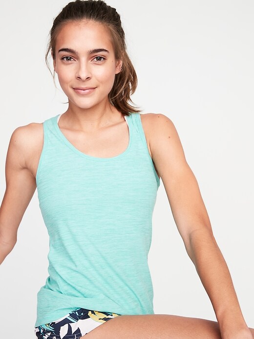 Image number 1 showing, Breathe ON Mesh-Back Tank Top for Women