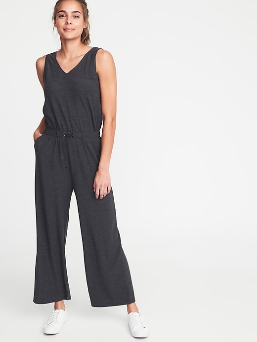 View large product image 1 of 2. Breathe ON Waist-Defined Sleeveless Jumpsuit for Women