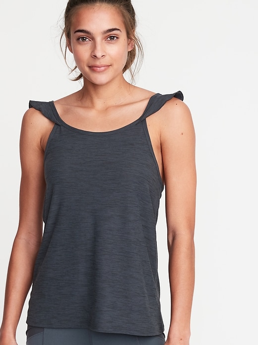 Old Navy Breathe ON Relaxed Ruffle-Trim Tank for Women | Shop Your Way: Online Shopping & Earn ...