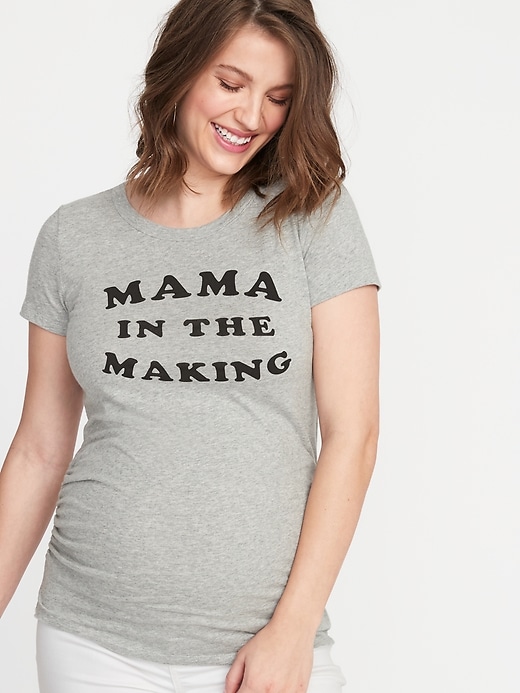 Maternity Fitted Mama-Graphic Tee | Old Navy