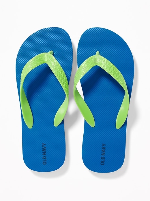 View large product image 1 of 1. Solid-Color Flip-Flops for Boys