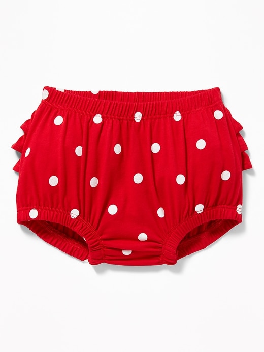 View large product image 1 of 2. Ruffle-Back Jersey Diaper Cover for Baby