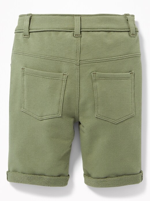 View large product image 2 of 2. French Terry Pull-On Bermudas for Toddler Girls