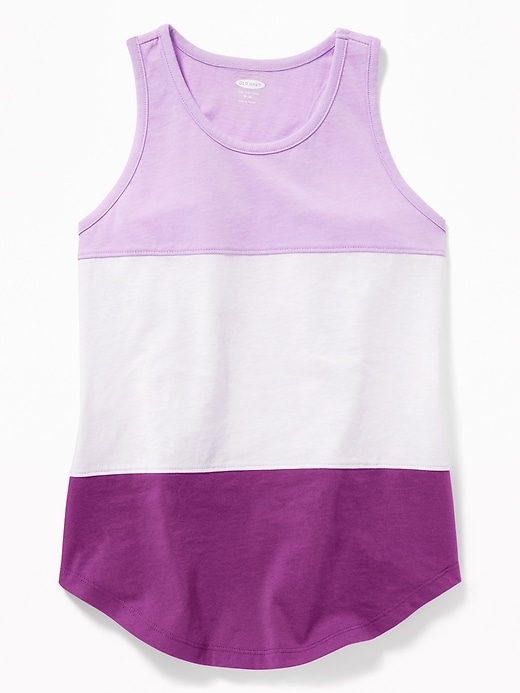 View large product image 1 of 3. Softest Color-Blocked Tank for Girls