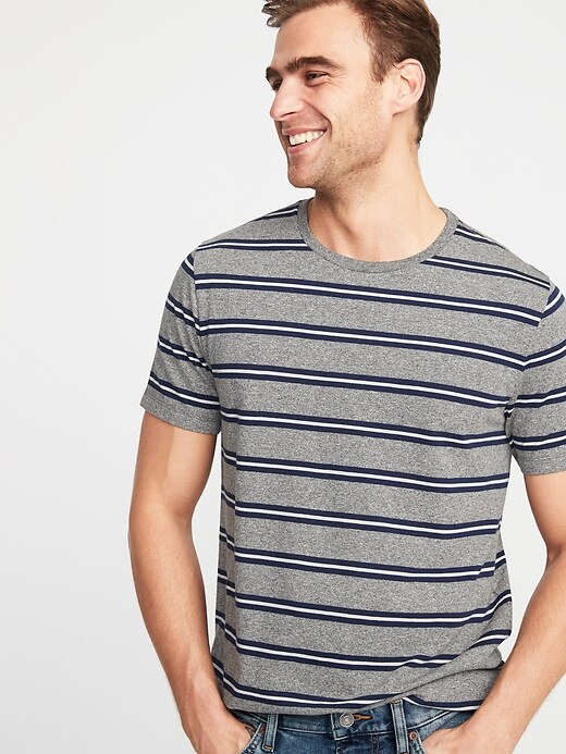 Image number 1 showing, Striped Soft-Washed Tee