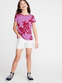 View large product image 3 of 4. Printed Slub-Knit Softest Tee for Girls