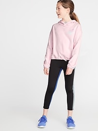 View large product image 3 of 3. Relaxed Graphic Cinched-Hem Hoodie for Girls