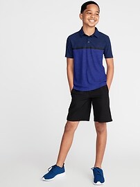 View large product image 3 of 3. Breathe ON Go-Dry Color-Blocked Polo for Boys