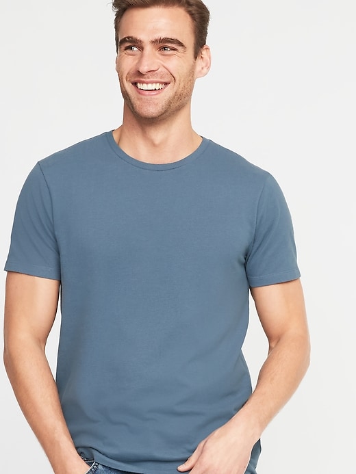 Image number 4 showing, Soft-Washed Crew-Neck T-Shirt for Men