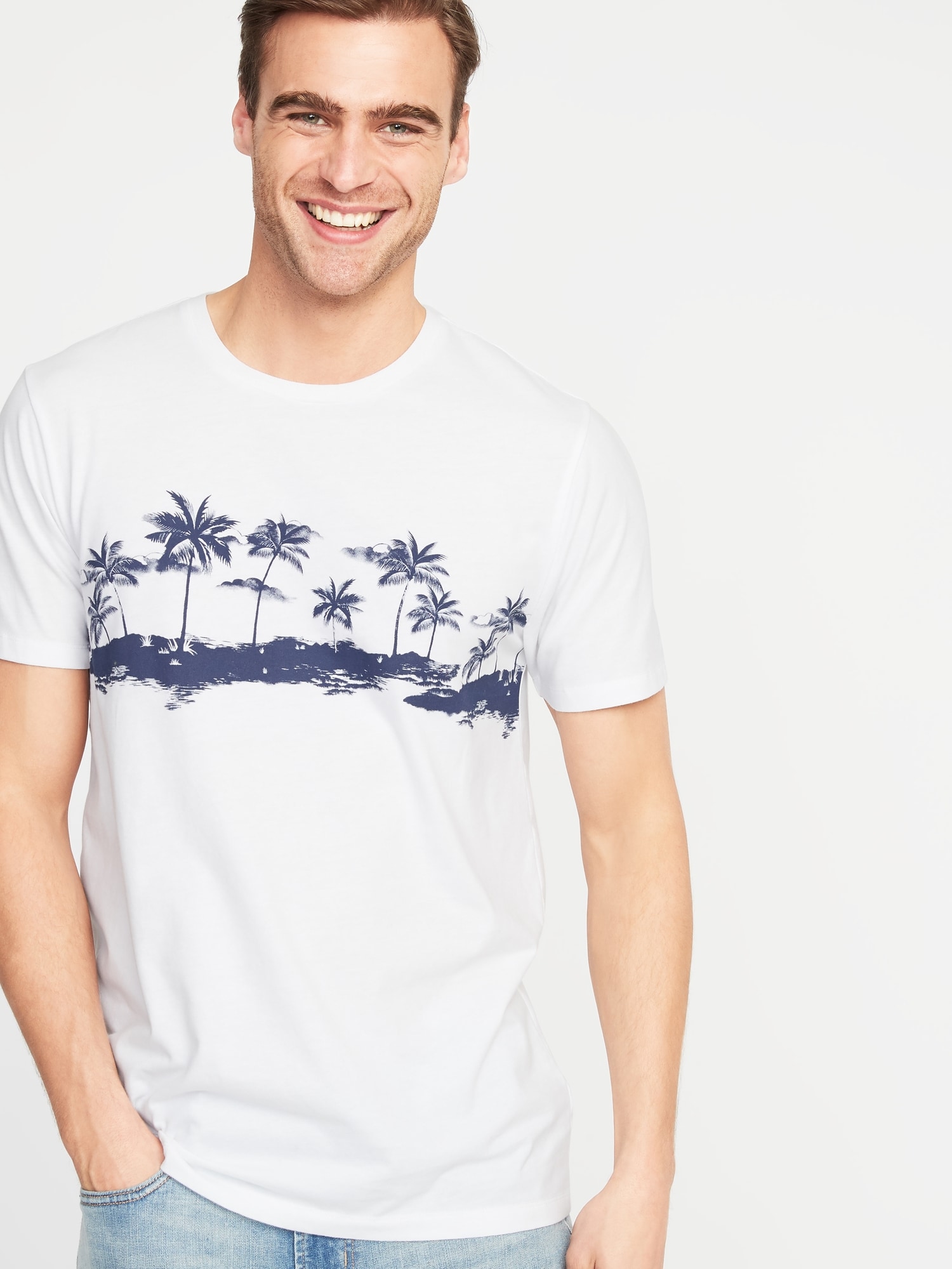Printed Soft-Washed Tee for Men | Old Navy