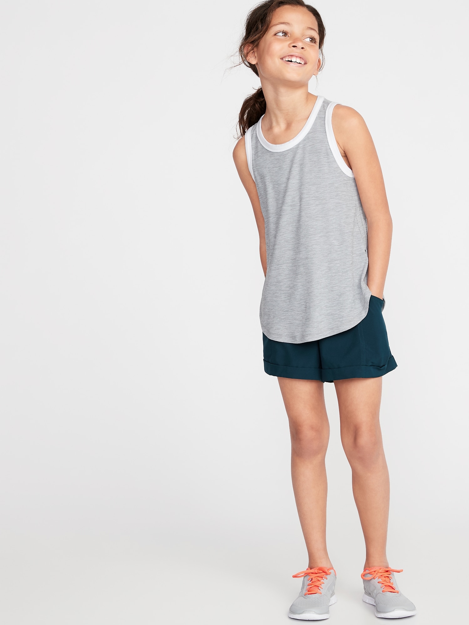 Go-Dry Cool All-Day Performance Shorts For Girls | Old Navy