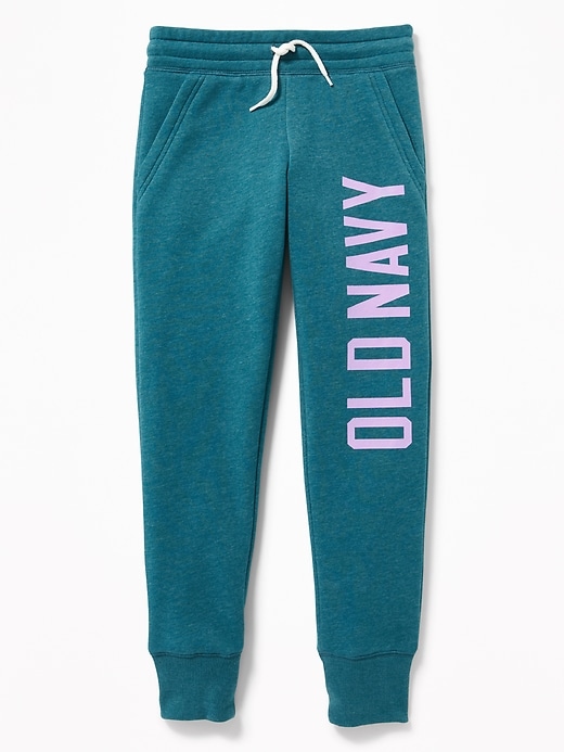 View large product image 1 of 2. Relaxed Logo-Graphic Joggers for Girls