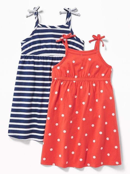 View large product image 1 of 1. 2-Pack Fit & Flare Dress for Toddler Girls