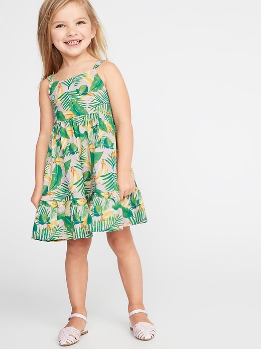 View large product image 1 of 3. Printed Jersey Fit & Flare Dress for Toddler Girls