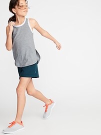 View large product image 3 of 3. Ultra-Soft Breathe ON Built-In Flex Tulip-Hem Tank for Girls