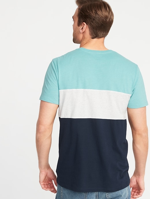 Image number 2 showing, Soft-Washed Color-Block Tee