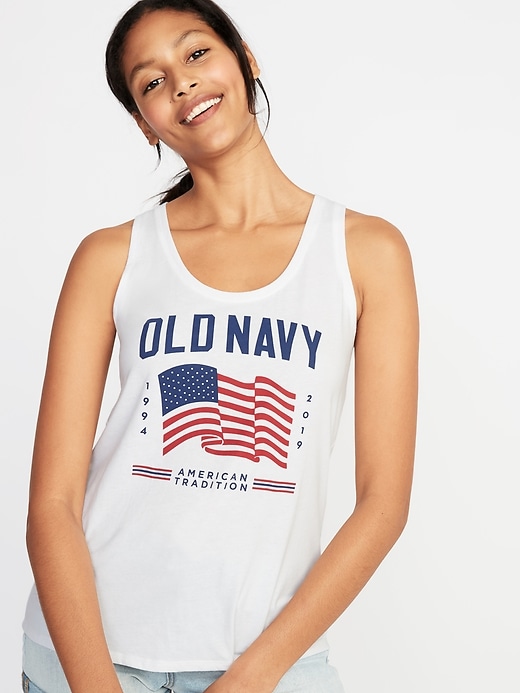 View large product image 1 of 1. EveryWear 2019 Flag Tank for Women