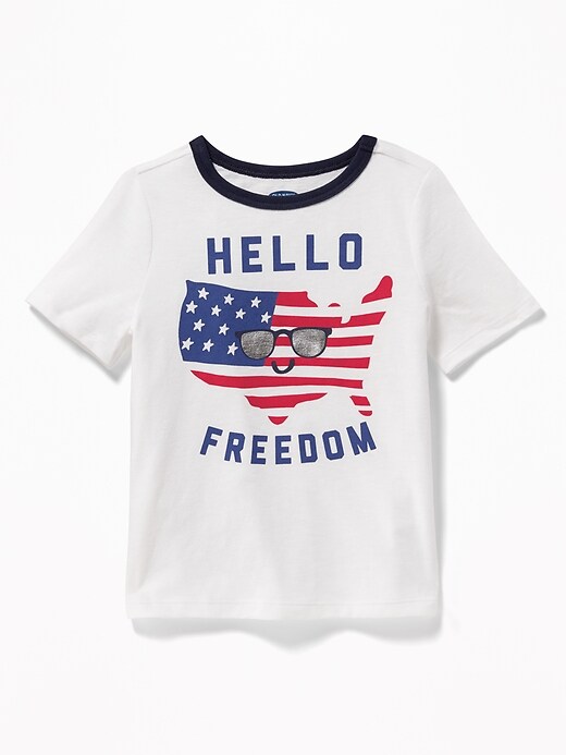 View large product image 1 of 1. Americana-Graphic Tee for Toddler Boys