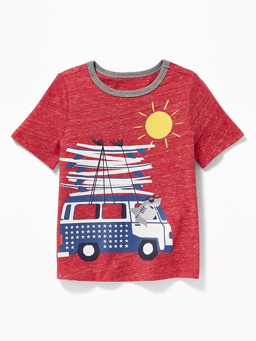 View large product image 1 of 2. Americana-Graphic Tee for Toddler Boys