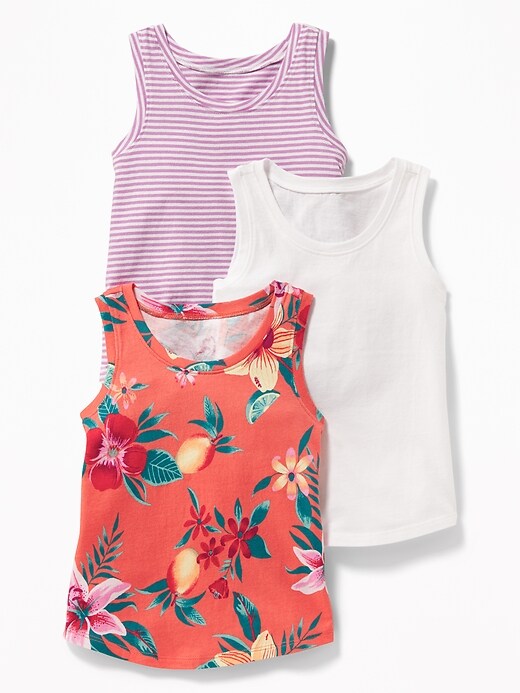 View large product image 1 of 2. Jersey Tank 3-Pack for Toddler Girls