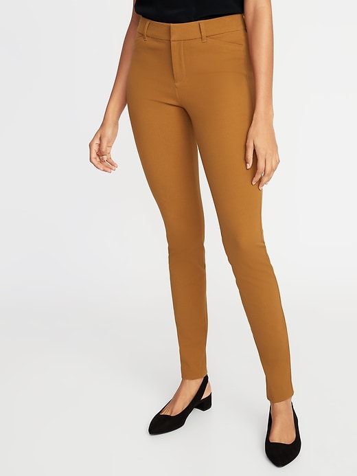 View large product image 1 of 2. Mid-Rise Full-Length Pixie Pants for Women