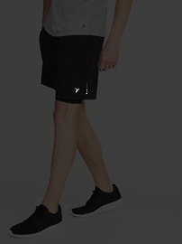 View large product image 3 of 3. 2-in-1 Go-Dry 4-Way Stretch Run Shorts - 7-inch inseam