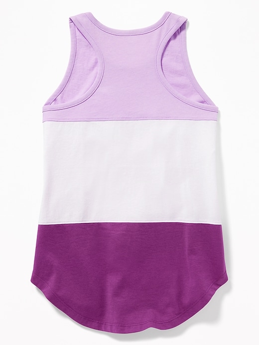 View large product image 2 of 3. Softest Color-Blocked Tank for Girls